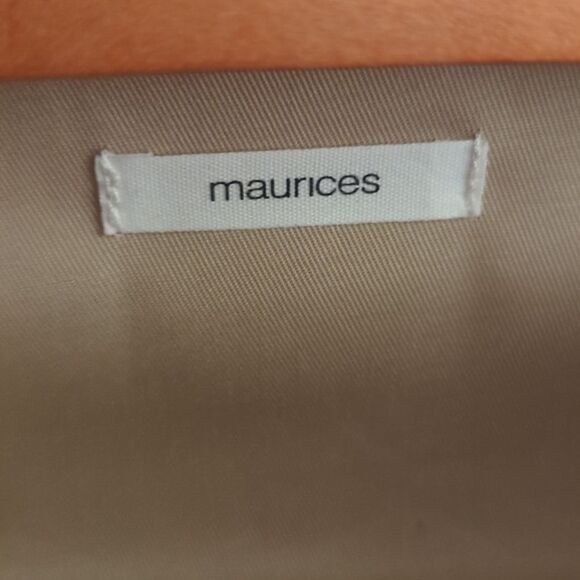 Maurice's embroidered floral and wood clutch bag - Picture 5 of 8